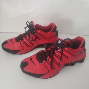 Nike Shox NZ sz 9 Mens Used Running University Red/Black 378341-600